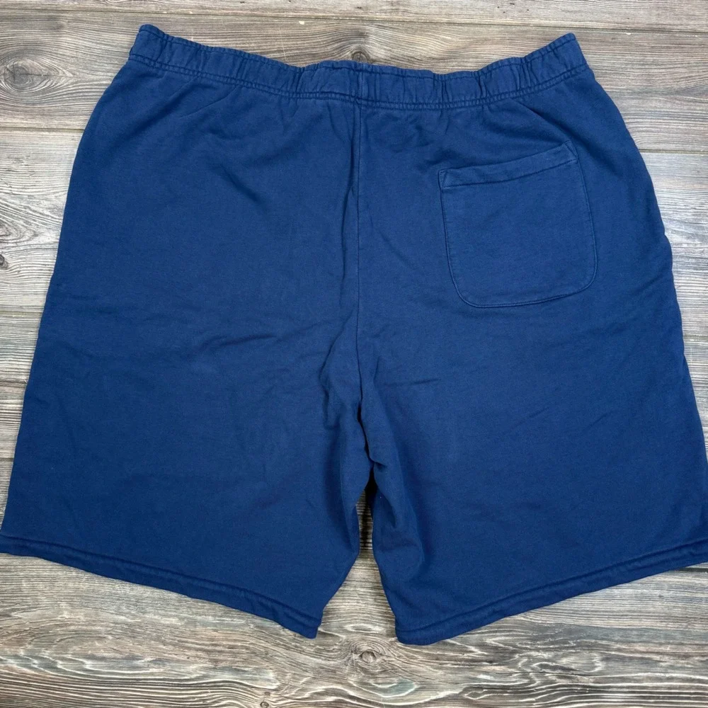 Polo Ralph Lauren Mens Size 4XLT Sweat Shorts Navy Blue Big & Tall Pony Logo